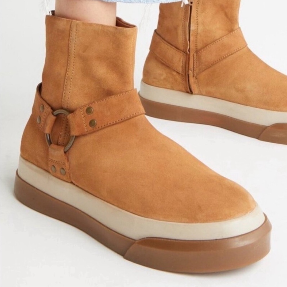 Free People Bohdi harness sneaker boot size 8 suede